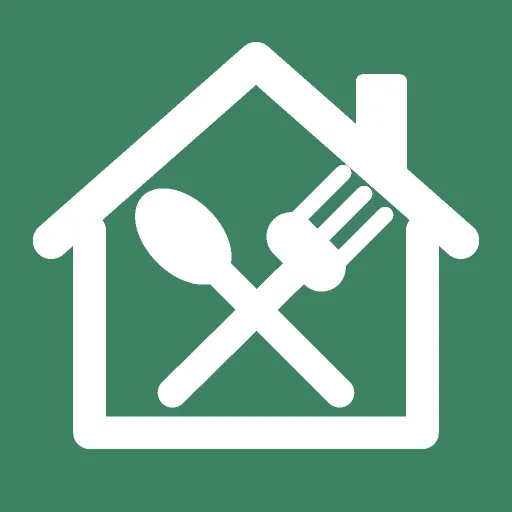 Home Meal Planner icon: a house with a spoon and fork